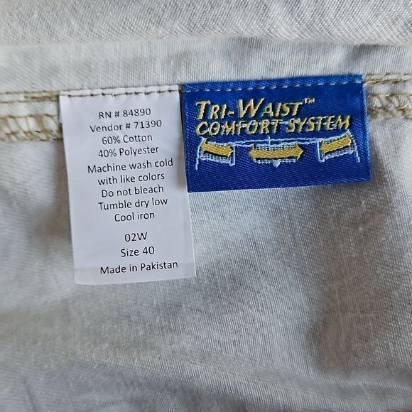 Haband Tri Waist Comfort Men's Palm‎ Leaf Cargo Shorts Sz 40 - Picture 10 of 11